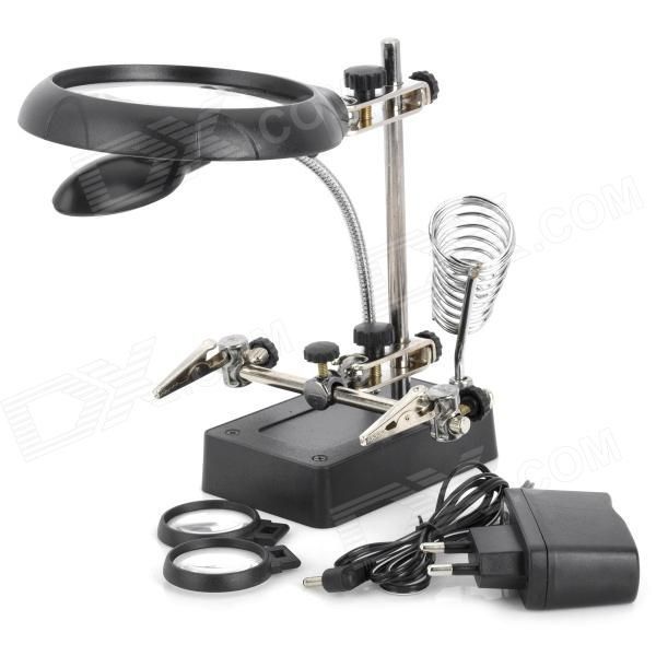 Lupa Multifuncional Com 5 Led Luzes De Reparação Mg16129-c