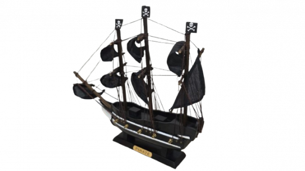 Escuna Barco Pirata 30 cm - Enfeite Decorativo