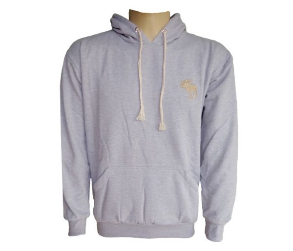 Blusa Moletom Abercrombie & Fitch Cinza MOD:76980 [Réplica]