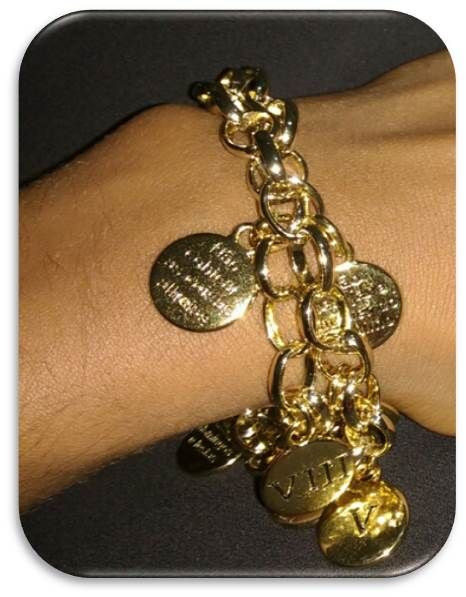 Pulseira 10 mandamentos Ref. 03 R$ 45,00
