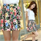 Saia Curta de Chiffon Plissado - Florida