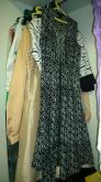 Vestido estampa preta e branca