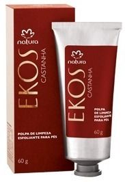 Polpa de limpeza esfoliante para pés Ekos Castanha Natura