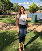 Saia Jeans com Lycra 42 escura código 006