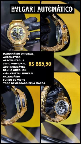 BVGARI VENO AÇO 904L DESCRIÇÃO NA IMAGEM