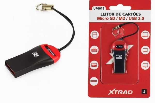 Adaptador de cartão memória universal microSd 2.0 adp XTRAD UF0013