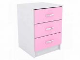 Criado Quissama 3G Branco com Rosa AS Moveis