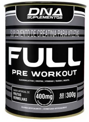 Full Pre Workout 300gramas. Frutas vermelhas + Cafeína