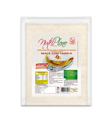 Goma Hidratada Para Tapioca Maçã Com Canela