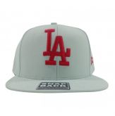BONÉ ABA RETA LOS ANGELES DODGERS CREME E VERMELHO