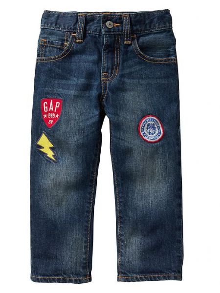 MC4C21- Calça Jeans GAP Fit Patch 5Yrs (4-5anos)