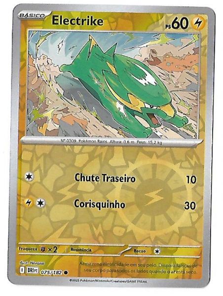 Pokemon Electrike Reverse Foil Escarlate e Violeta Rivais Predestinados