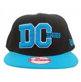 BONÉ ABA RETA DC SHOES PRETO E AZUL