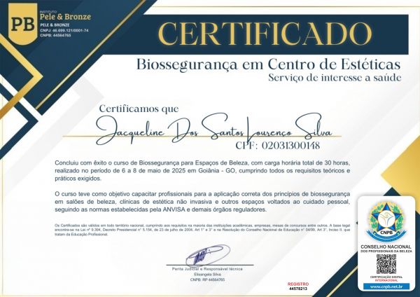 JACQUELINE DOS SANTOS LOURENÇO SILVA