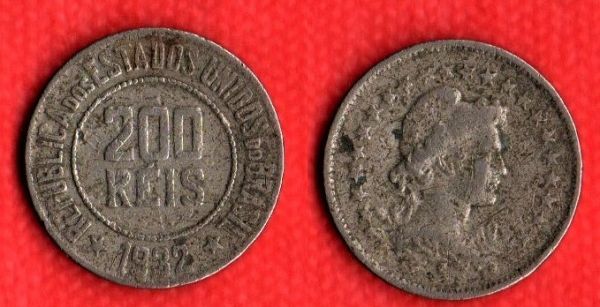 V104-1 - 200 Réis 1932 - Tiragem BAIXA 761.000