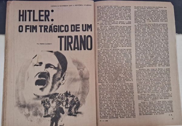 Revista Detetive 04 Fev 1962 Hitler o trágico fim de um tirano