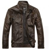 Jaqueta Sasual Luxo Inverno De Couro Para Homens Elegantes