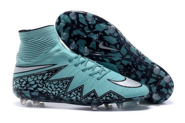 Nike Hypervenom Phantom II Premium FG Soccer Shoes Light Blue/Balck