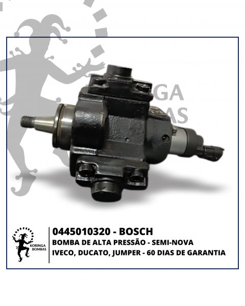 0445010320 BOMBA DE ALTA PRESSÃO IVECO, DUCATO, JUMPER
