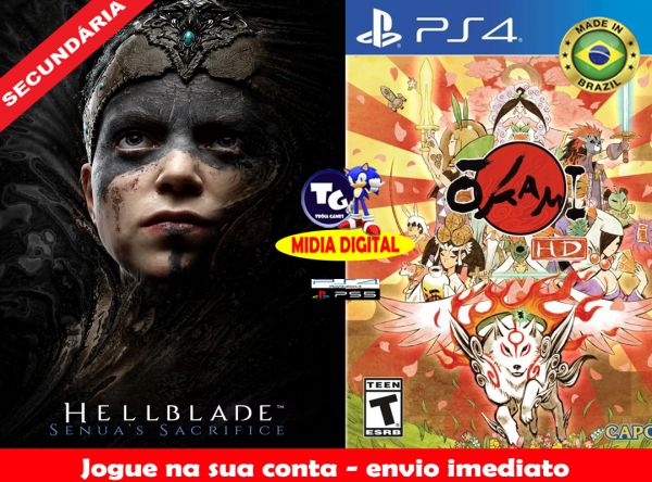 Kit Hellblade Senuas Sacrifice e Okami HD - Secundária