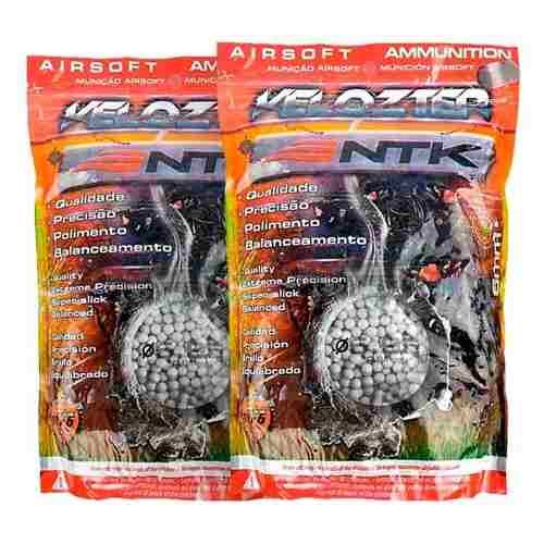 Bbs Airsoft - Nautika Velozter Munição 0.12g Com 4000 Un