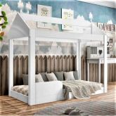 Cama Infantil Montessoriana Crystal Baby Branco 876 J A Mov