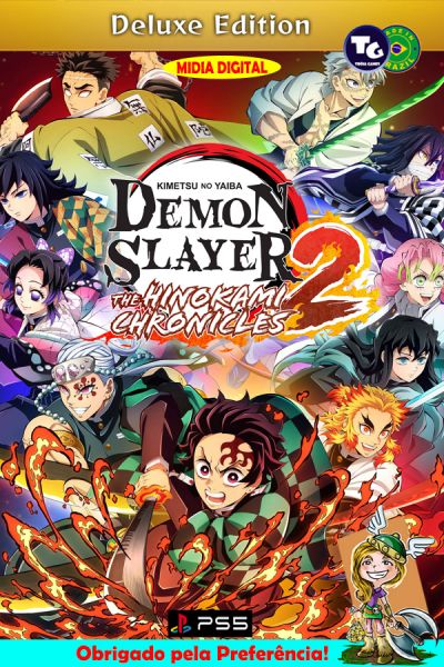 *Alugado 25/09 - Demon Slayer Kimetsu no Yaiba The Hinokami Chronicles 2 Deluxe Edition - PS5*