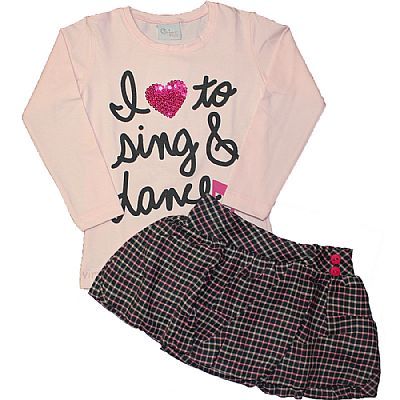 Conjunto Blusa com Saia