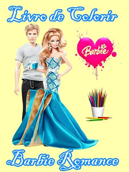 Livro de Colorir Digital Barbie Romance
