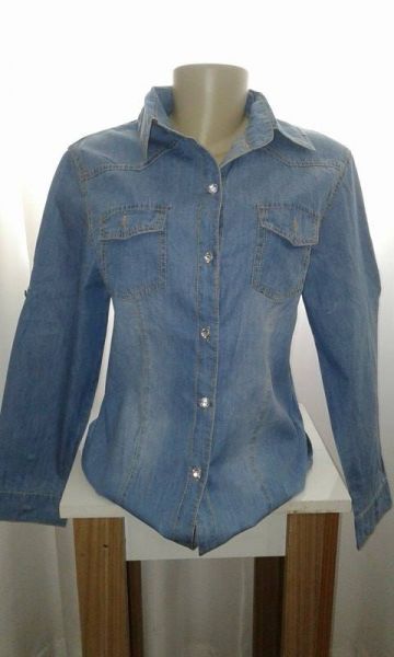 Camisa Jeans Feminino