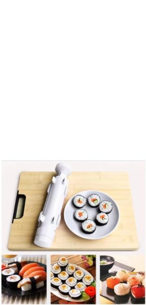 Rápido fabricante de sushi rolo arroz molde carne vegetal rolando gadgets diy dispositivo de sushi q