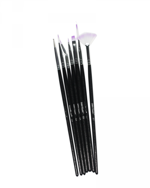 Kit Pincel para Unhas Artísticas com 7 Pincéis Macrilan