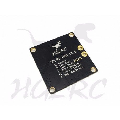 PDB HGLRC RROSD BEC 5V / 12V / 3A (C/ OSD Integrado)