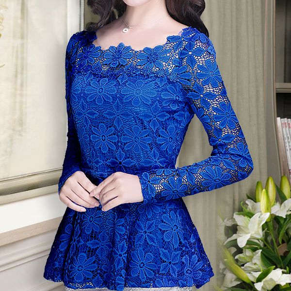 Blusa Plissada de Renda FG 4352