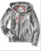 Casaco De Moletom Aeropostale - Cinza - G