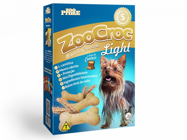 Zoo Prime - ZooCroc Biscoito Crocante Light Pequeno 300g