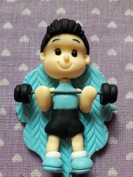 Imã de Geladeira Fitnnes/Menino