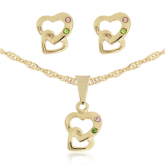 Conjunto de gargantilha e brinco