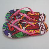 chinelo com estampa