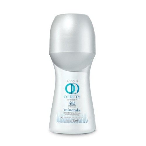 AVON Desodorante Roll-on On Duty Minerals 48h Feminino 50ml