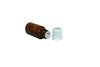 Frasco De Vidro Âmbar 15 Ml C/ Gotejador E Tampa Lacre 50 Un