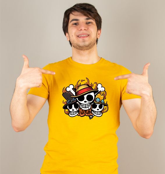 Camiseta Skulls - 100% algodão