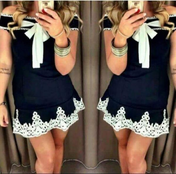 VESTIDO PRETO LAÇO