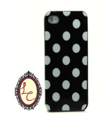 Case Polka Dots Preta - iPhone 5/5S