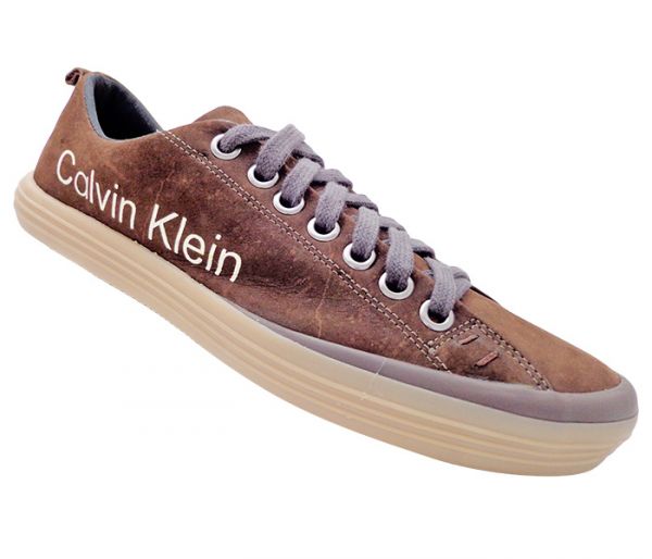 Sapatênis Calvin Klein Couro Café MOD:12938