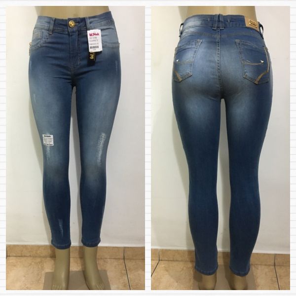 Calça Jeans Cigarrete Cintura Alta W. Pink Jeans
