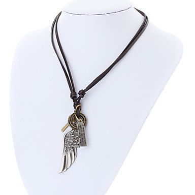 asa lureme®unisex colar de pingente de cruz de couro com cabo ajustável #00813794
