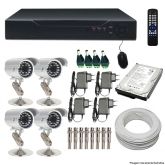 Kit Dvr 4 Cameras Infra Sony 1200l Hd Frete Gratis
