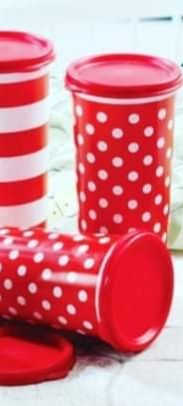 Tupperware Copo Poa Vermelho