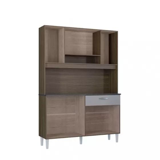 A564.Kit Cozinha Coral 8P1G 120 Visualizacao Interna Poquema